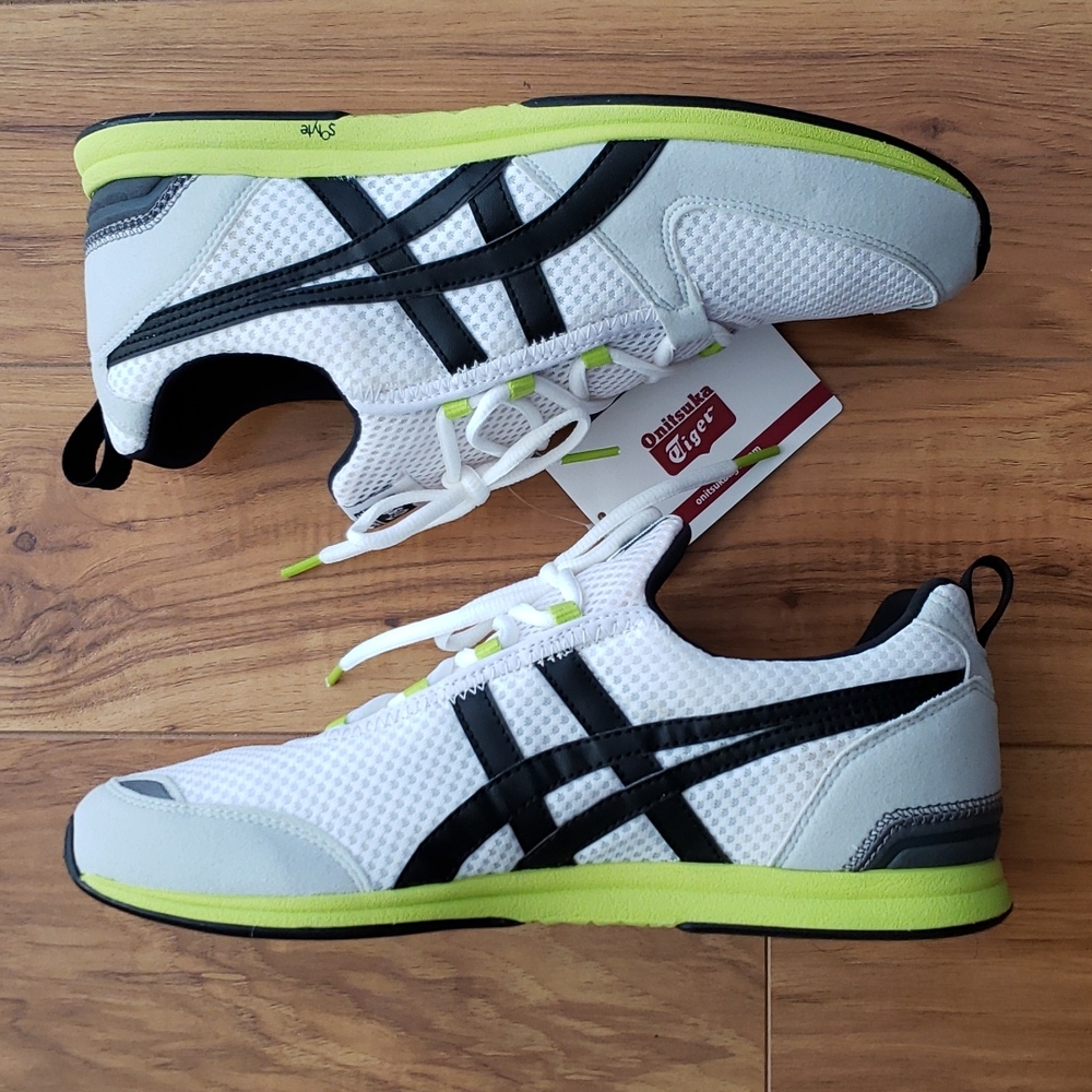 Onitsuka Tiger by Asics White and Black Athletic Shoes